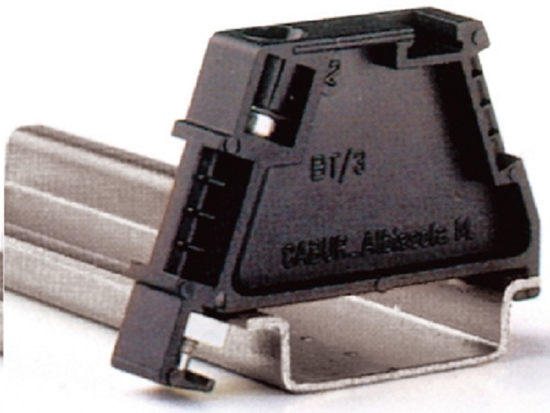 Ограничитель на DIN-рейку DKC ZBT003 пластик черный картинка 